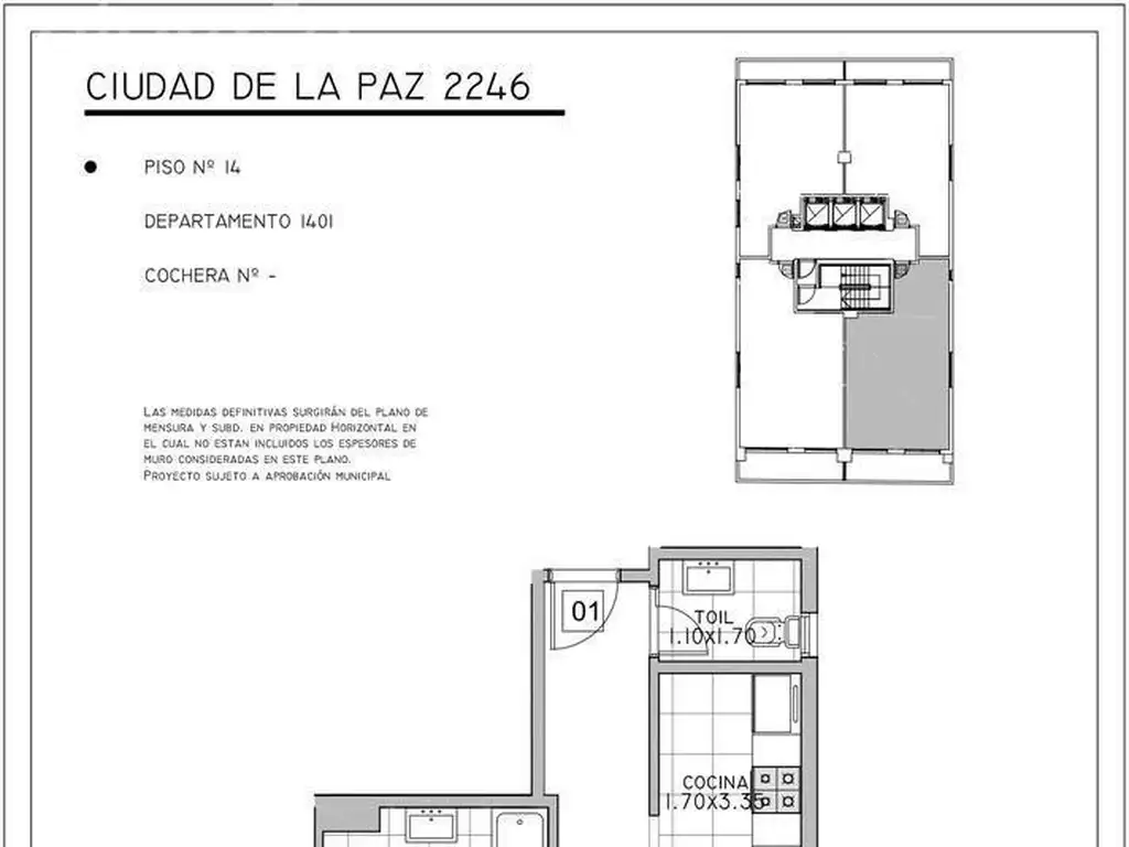 Ciudad de la Paz y Olazábal - Unidad 1401