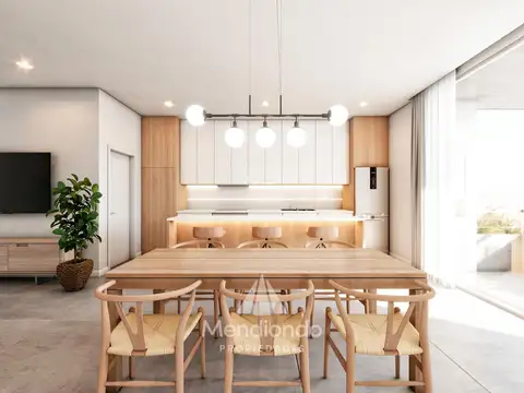 Depto 2 amb de 90m2 al frente con Balcón con parrilla - Zona Güemes Aldrey