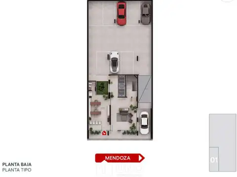 Mendoza 800, Piso 01