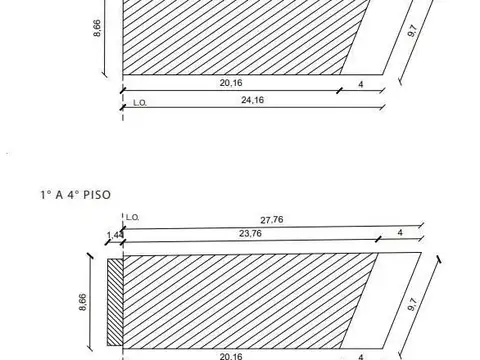 Terreno en Venta 8  mts Frente