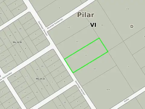 Terreno en Venta 20  mts Frente