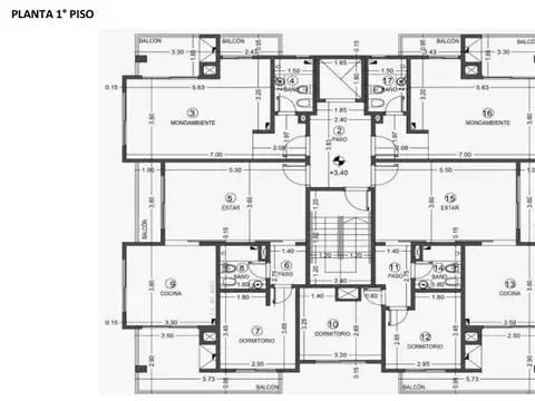 Departamento 3 ambientes con 1 baño