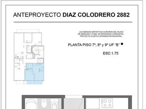 Departamento en Venta de 3 ambientes