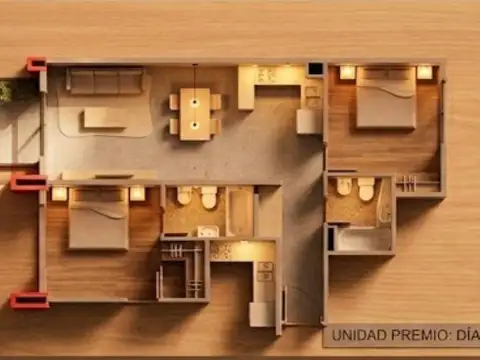 Departamento en Venta de 3 dormitorios