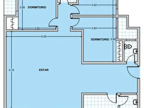 Departamento sobre Av. Rivadavia 4 ambientes balcones al frente