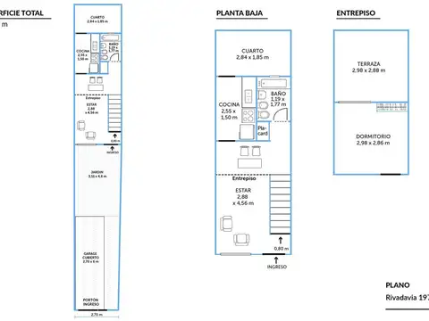 Depto Tipo Casa en Venta de 2 ambientes