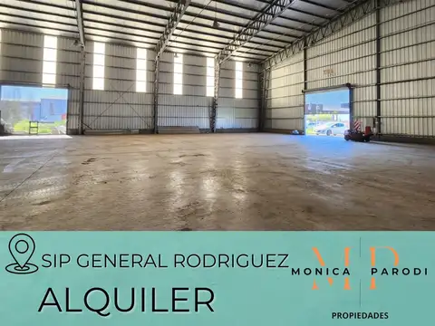 GALPÓN / DEPÓSITO EN ALQUILER EN SECTOR INDUSTRIAL PLANIFICADO DE GENERAL RODRÍGUEZ – 985 M² CUBIERT