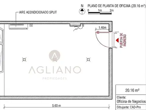 Oficina en alquiler 20m2 Zona Centro