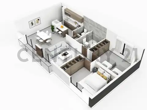 Departamento en Venta de 2 ambientes