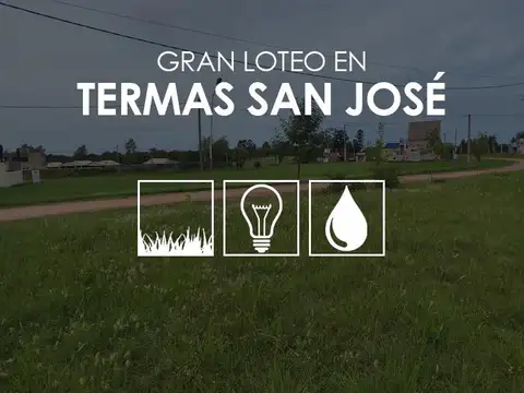 Terrenos en Termas en Villa San Jose