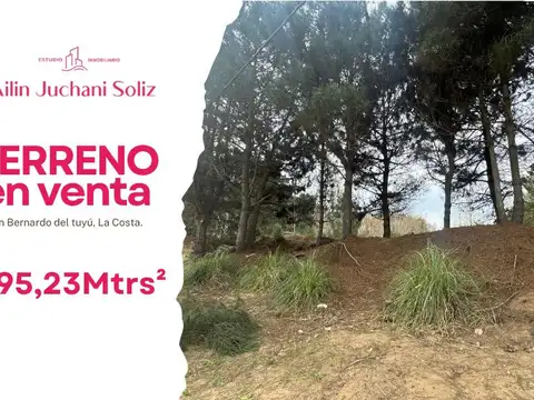 Amplio Terreno en Esquina en Barrio Escurra de San Bernardo Del Tuyu