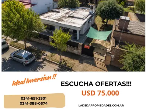 OPORTUNIDAAD LOTE DE 660 M2 CON CASA A RECICLAR