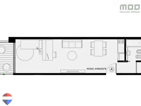 Departamento en Venta en Villa del Parque, USD 96.000