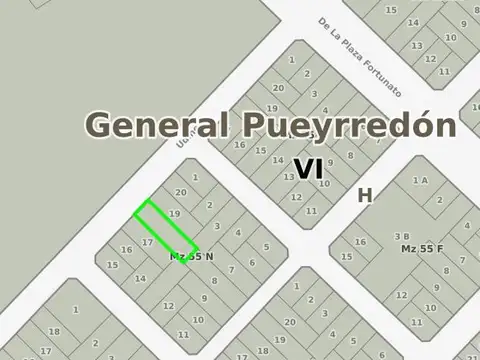 Terreno en Venta 43  mts Fondo