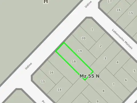 Terreno en Venta de 519,0 m2