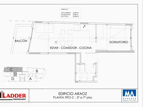 Araoz 2174 , Piso 3