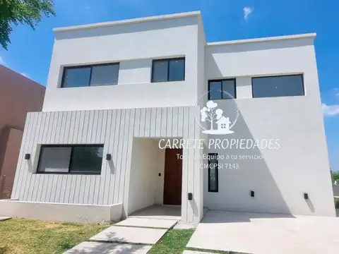 Casa Estilo Moderno de 5 ambientes. Barrio Privado San Pablo. Pilar