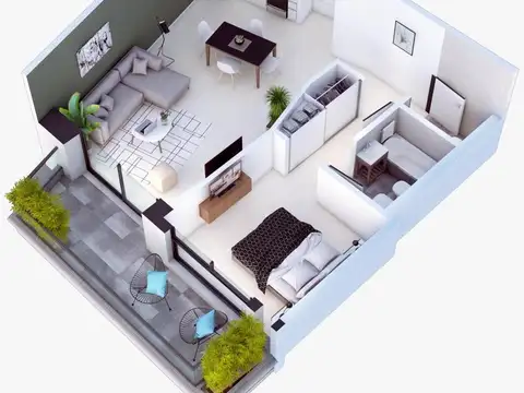 Departamento en Venta de 2 ambientes