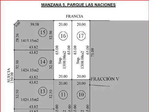 Lotes 16 y 17 venta Manzana 5, Parque Las Naciones, Guernica - Foto 0