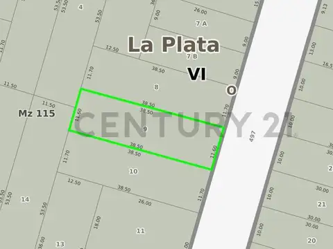 Lote con casa a reciclar o demoler 11.60m x 38,50m en Gonnet
