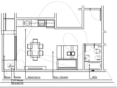 Departamento en Venta de Monoambiente