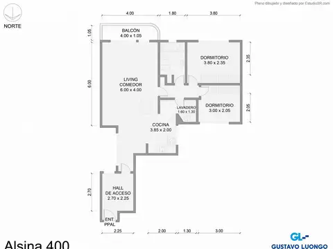 Departamento en Venta de 3 ambientes