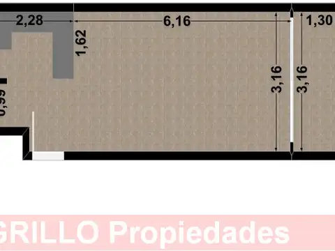 Departamento en Alquiler de Monoambiente