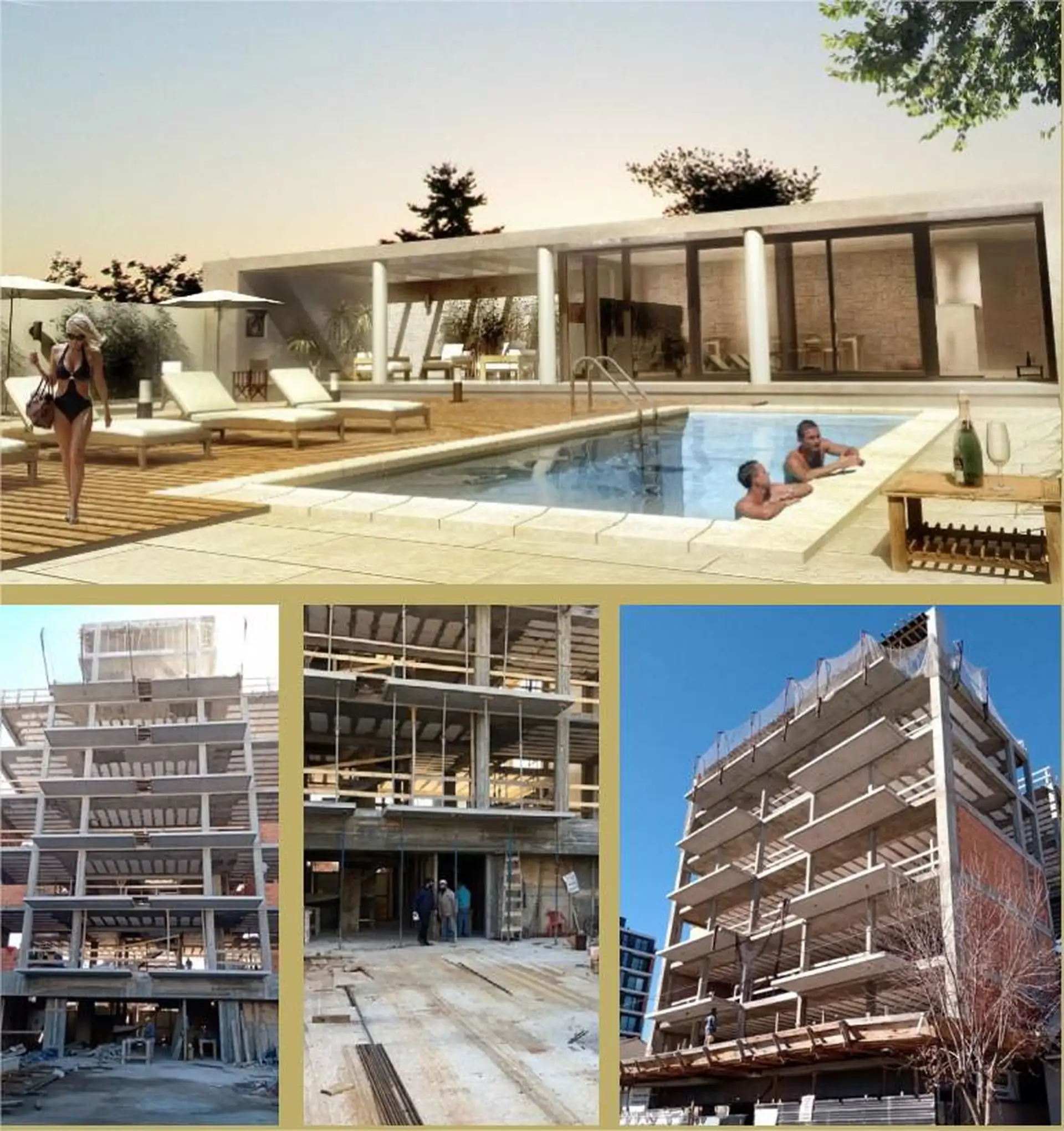 Departamento 3 amb, 82m² con balcón y piscina — Mar Del Plata