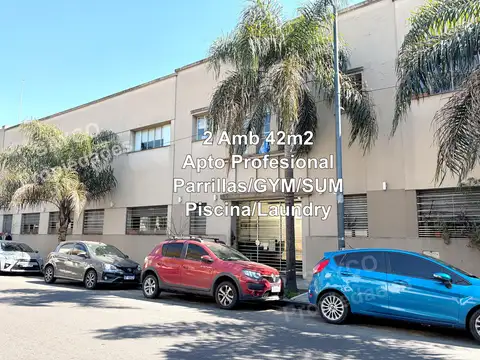 2 AMB 42m2 c/Parrillas, GYM, Piscina, SUM, Laundry, Solárium.