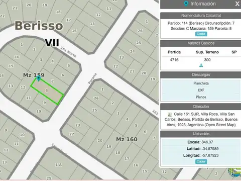 19 e/ 161 Norte y 161 Sur