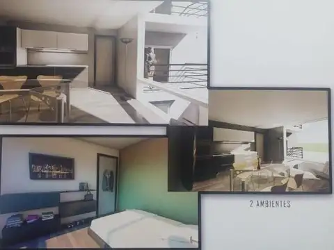 Departamento 2 ambientes con 1 baño