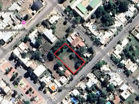 Terreno en España e/ 9 de Julio y Balcarce - Toay