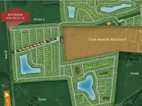 Terreno en Venta en Country Club Manuel Belgrano, USD 39.900