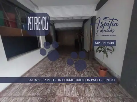 ALQUILER departamento 1 dormitorio con patio – Centro Córdoba