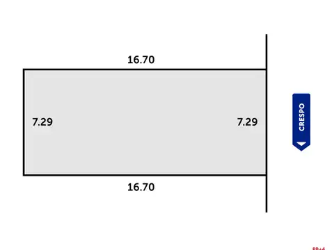 Crespo y Catamarca - Terreno. 