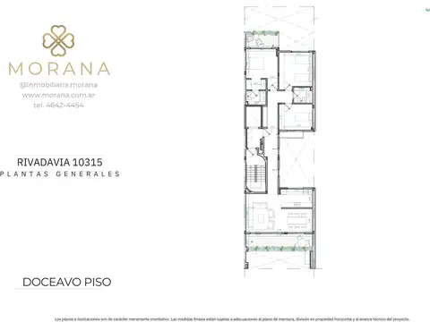 Departamento 4 ambientes. | Av. Rivadavia al 10300 - 12A