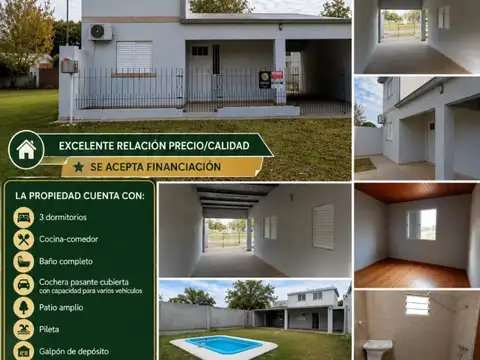 VENDO CASA EN CAYASTA  EN LOTEO GARAY ,FRENTE PLAZA CONBATIENTES DE MALVINAS