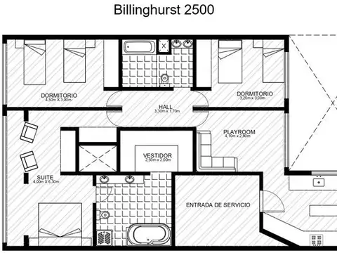 Departamento en Venta de 3 dormitorios