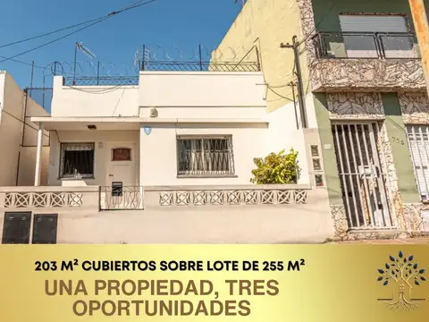 3 casas de 3 ambientes sobre lote propio ideal familia o renta en Villa Ballester