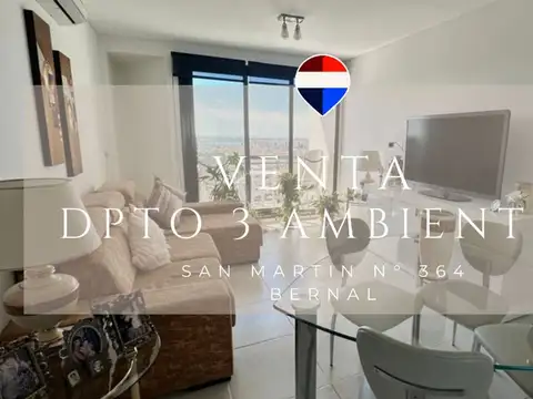 VENTA DEPTO 3 AMB CON COCHERA  BERNAL CENTRO