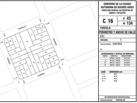 Terreno en Venta en Saavedra, USD 340.000