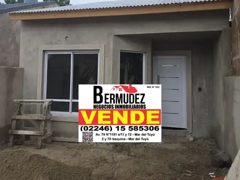 Venta Chalet 3 Ambientes Calle 6 Entre 74 Y 75 Mar del Tuyú Anticipo y Cuotas!!