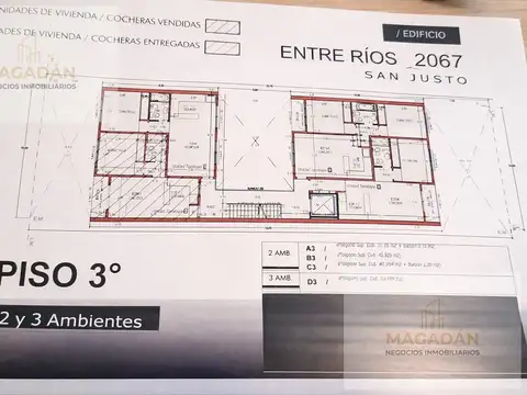 Departamento 3 ambientes con 1 baño