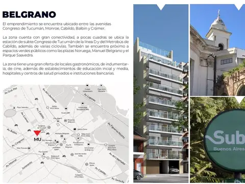 Departamento en Venta de 3 ambientes