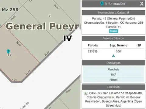 VENTA LOTE SAN EDUARDO DE CHAPADMALAL