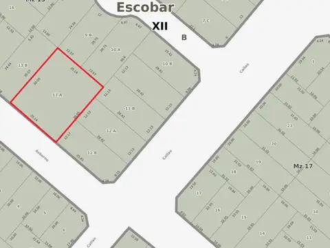 Terreno de 755 mts2 a 400 mts de la plaza