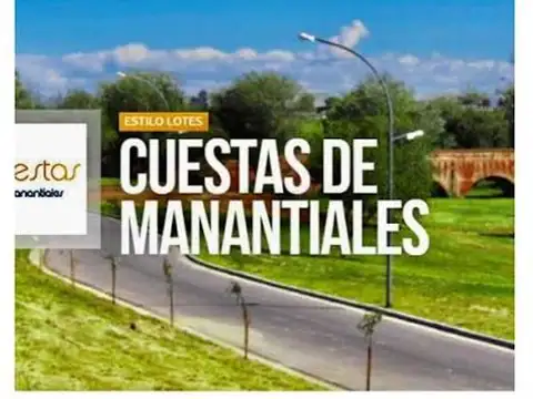 VENTA LOTE CUESTA DE MANANTIALES, CORDOBA.