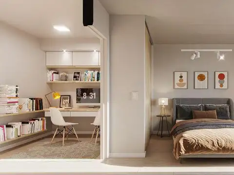 Departamento en venta de 2 dormitorios con patio, pileta y parrillero.