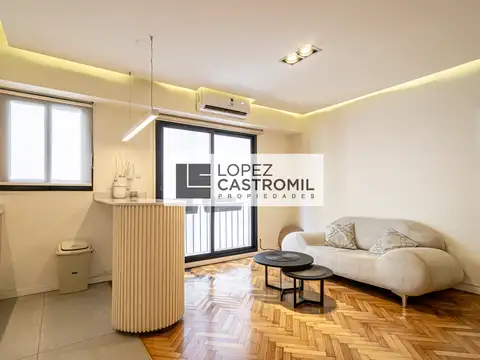 IMPECABLE MONOAMBIENTE DIVISIBLE! DE DISEÑO! Todo a nuevo! Muy luminoso! Amoblado y equipado! ÚNICO! OPORT!