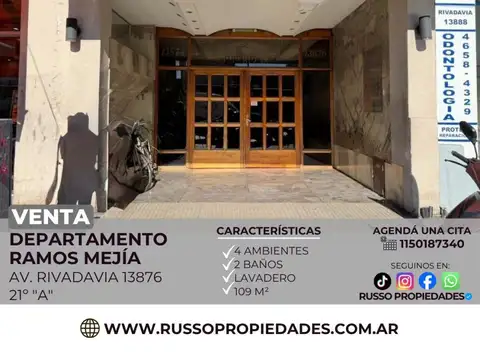 Venta Departamento 4 Ambientes - Ramos Mejia